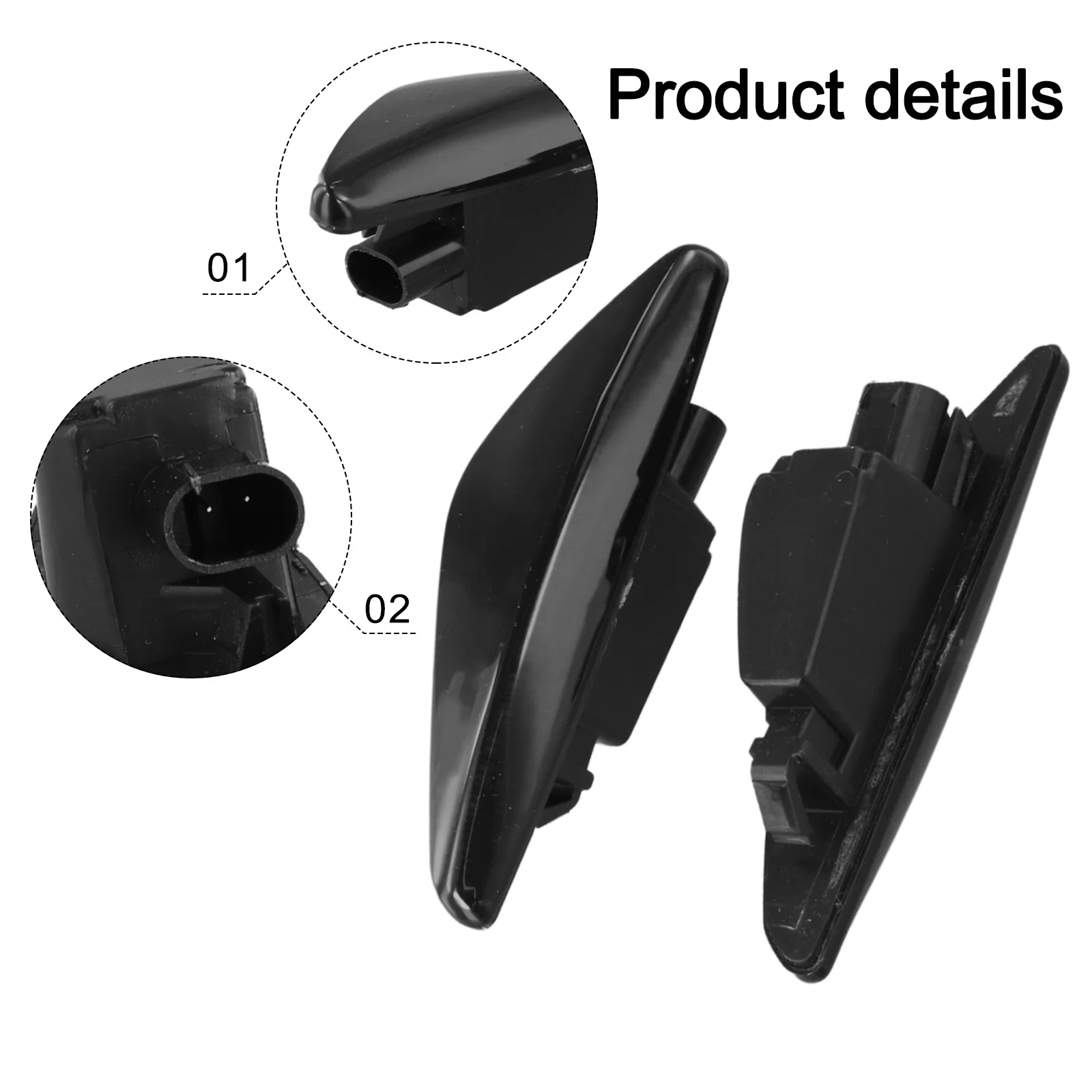 

Dynamic Flow Model Turn Signal Light As Shown In The Figure Anti-corrosion Material Easy Installation Personalized Look