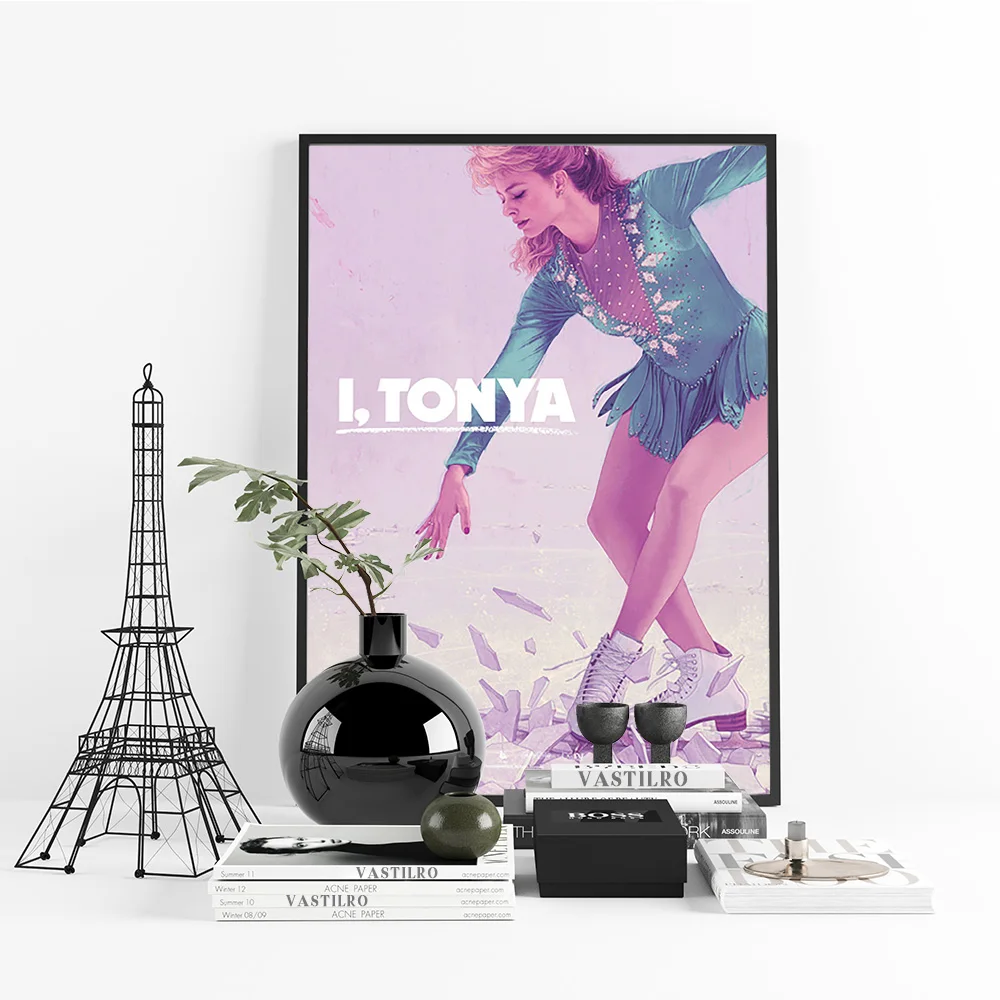 I Tonya السيرة الذاتية الأمريكية الرياضية السوداء الكوميديا الفيلم طباعة ملصق فني فيلم غرفة الفيديو ملصقات جدار ديكور قماش اللوحة