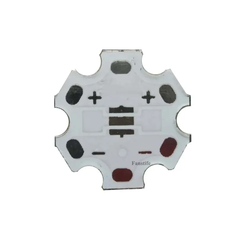 20mm 3535 Hexagonal Aluminum Substrate Star PCB for XPE  XPG 3W 5W High Power Led Lamp Board PCB