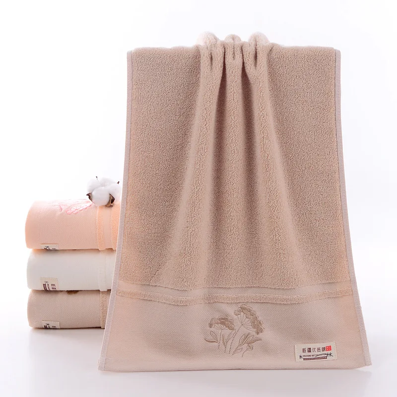 Thickened Pure Cotton Towel  Comfortable and Soft  with Excellent Water Absorption   Ideal for Face Washing and Showering