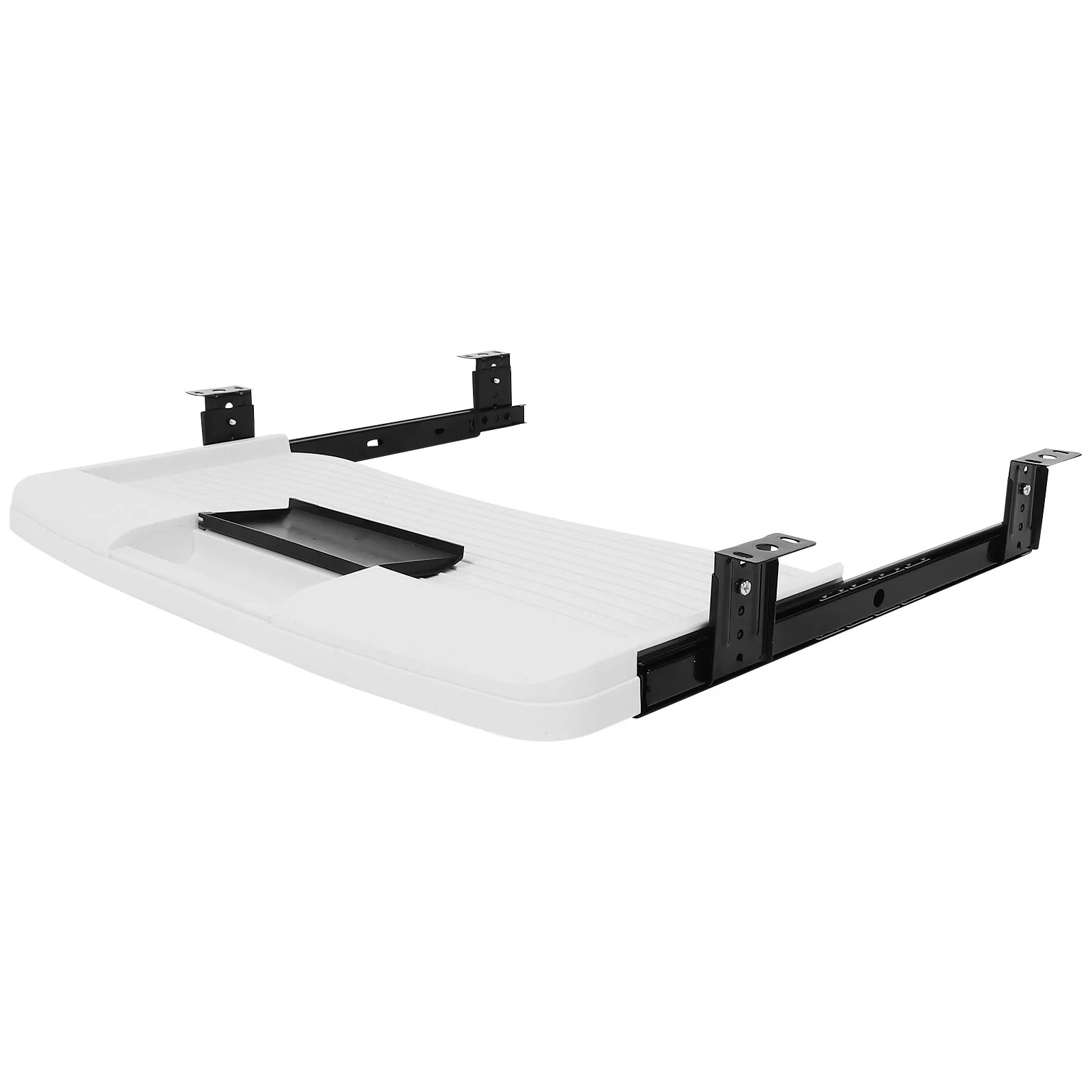 1Set Keyboard Tray Under Desk Slide Out Large Capacity Drawer Type Tray for Typing Computer Workstation Ergonomic Office Storage