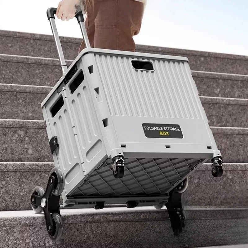 portable-folding-shopping-cart-with-pull-rod-for-home-vegetable-buying-stall-setting-camping-and-household-storage-organization