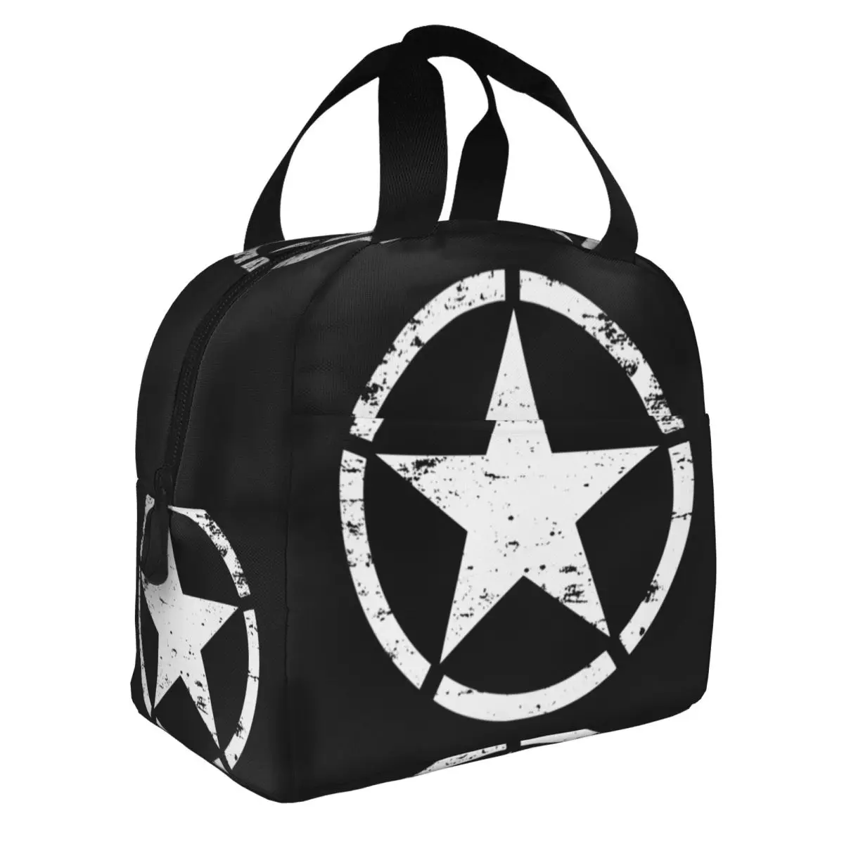 Military Tactical Army Star Lunch Bag Men Women Thermal Cooler Insulated Lunch Boxes for Office