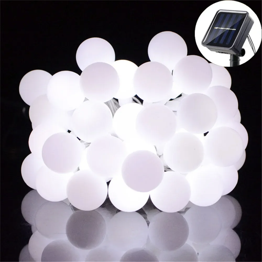 

5/7/12M Solar String Light Garden Solar Globe Fairy Lights 8 Modes for Garden Christmas Outdoor Wedding Birthday Decor Lights