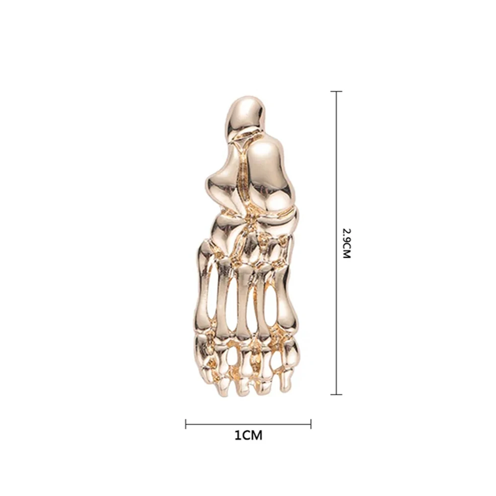 Foot Bone Orthopedics Anatomy Pin Brooch Medical Badge Lapel Lanyard Backpack Exquisite Accessories for Doctor Nurse Anatomist