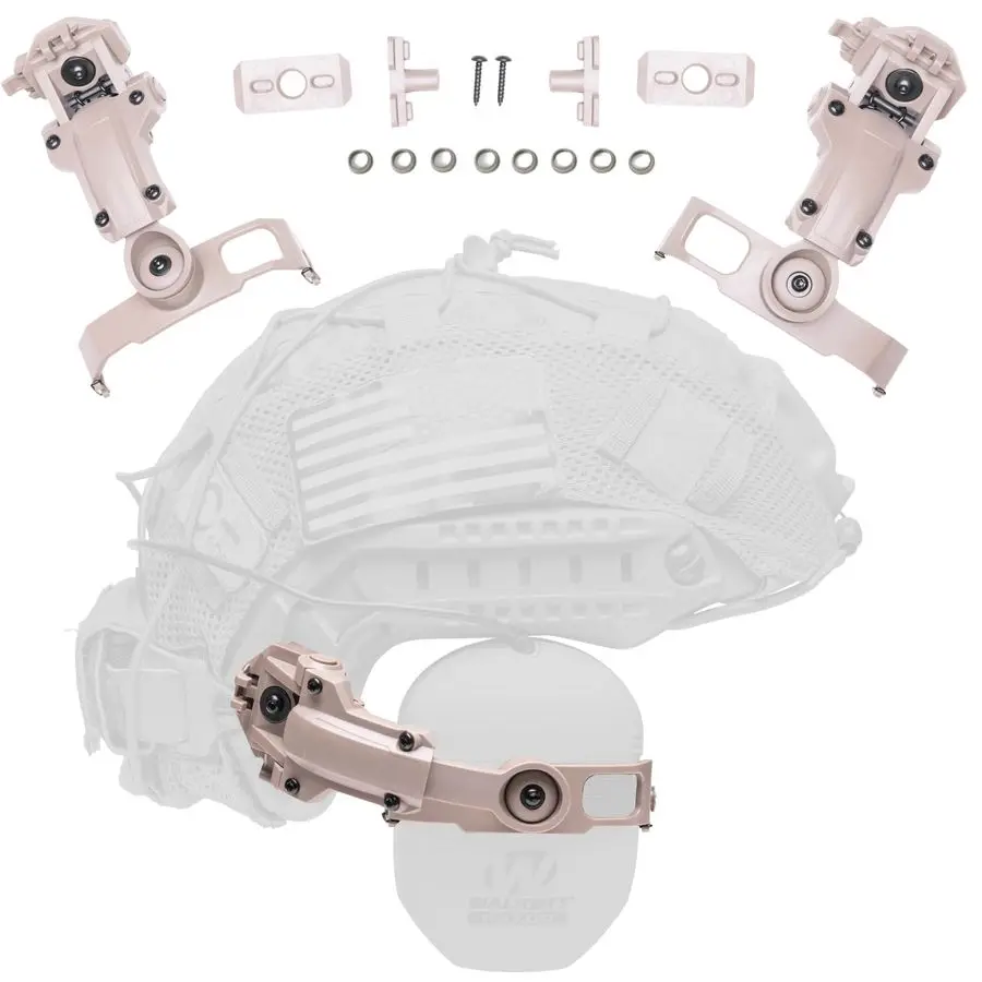 Adattatore per binario ARC compatibile con le cuffie antirumore OpsCore, FAST, ACH, MICH, AMP, Howard Leight