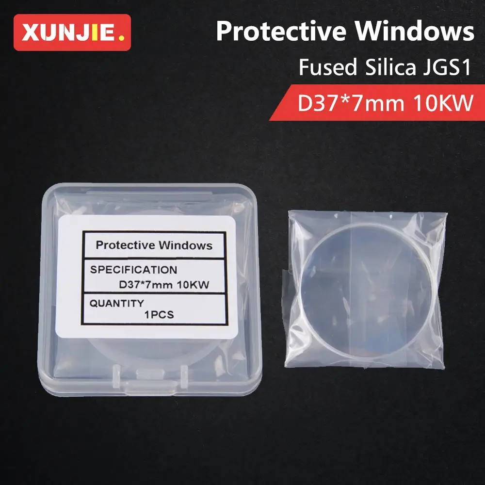 XUNJIE Protective Windows 37x7 10KW Laser Lens P0595-58601 D37 d7 For Raytools ProCutter WSX OSPRI Fiber Laser Cutting Head Part