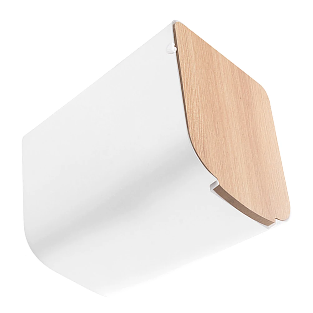 

1Pc Modern Simple Style Trash Box Strong Plastic Garbage Can With Cover Design For Living Room
