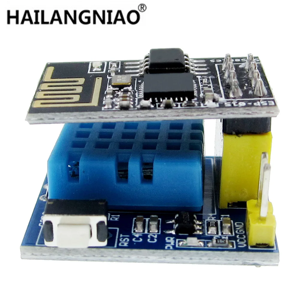 ESP8266 ESP-01 ESP-01S DHT11 وحدة استشعار درجة الحرارة والرطوبة esp8266 Wifi NodeMCU المنزل الذكي IOT لتقوم بها بنفسك عدة