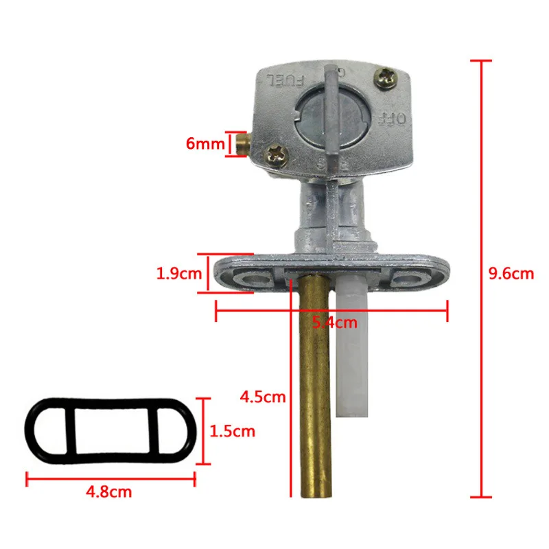 2 Pcs Motorcycle fuel tank valve switch For for Suzuki LTZ DR Yamaha YFM Moto XT WR TTR Kodiak Polaris Outlaw