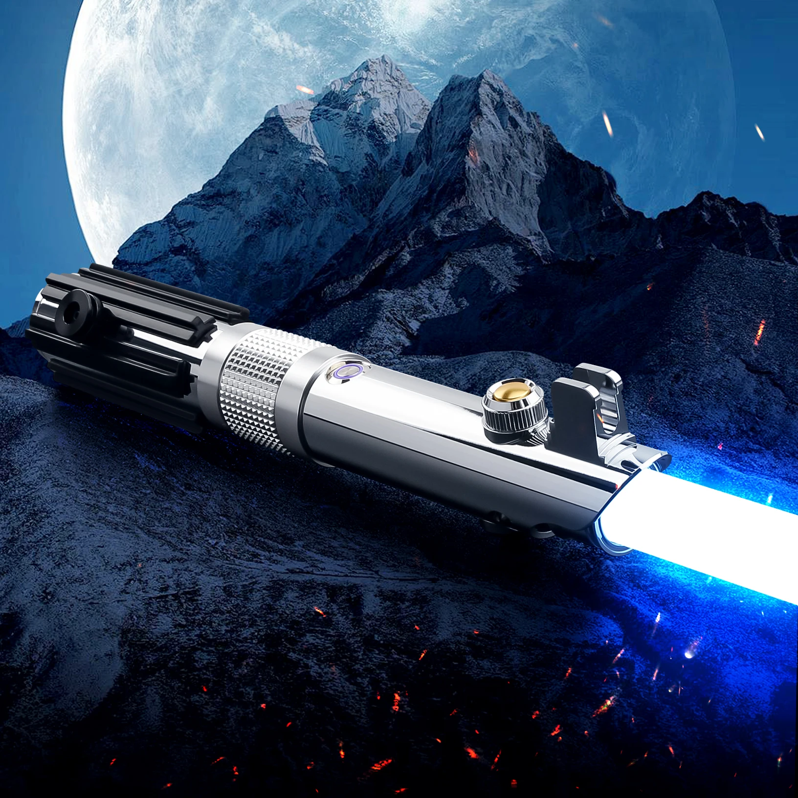 TXQSABER Anakin SE SNV4 Light Saber Hilt Pixel Light Blade Smooth Swing Multiple Sounds RGB LED Battle Light Sword Cosplay Prop