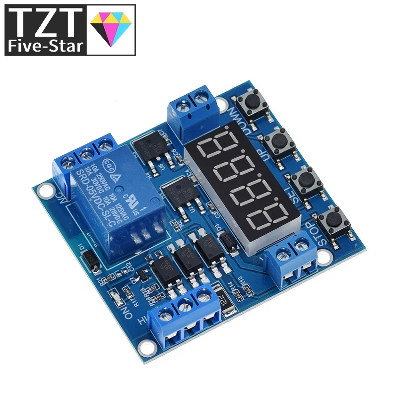 XY-J05 Delay Module Timer delay trigger OFF Voltage upper lower limit detection Cyclic timing counting Battery Charge control