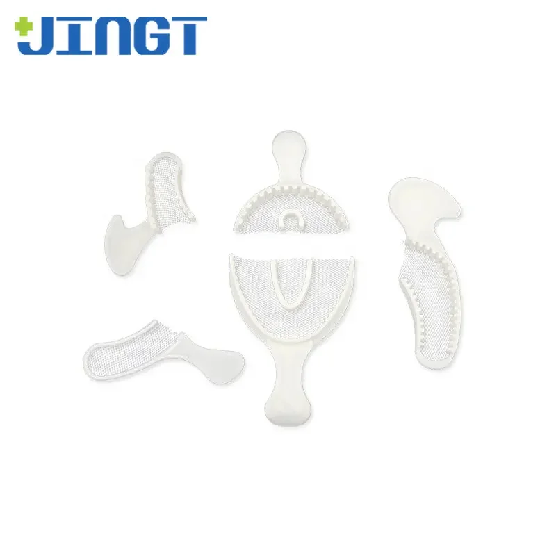 

5PCS Dental Tray 3-In-1 Mesh Disposable Silicone Rubber Mold Non-Woven Gauze Tooth Trays Impression Taking