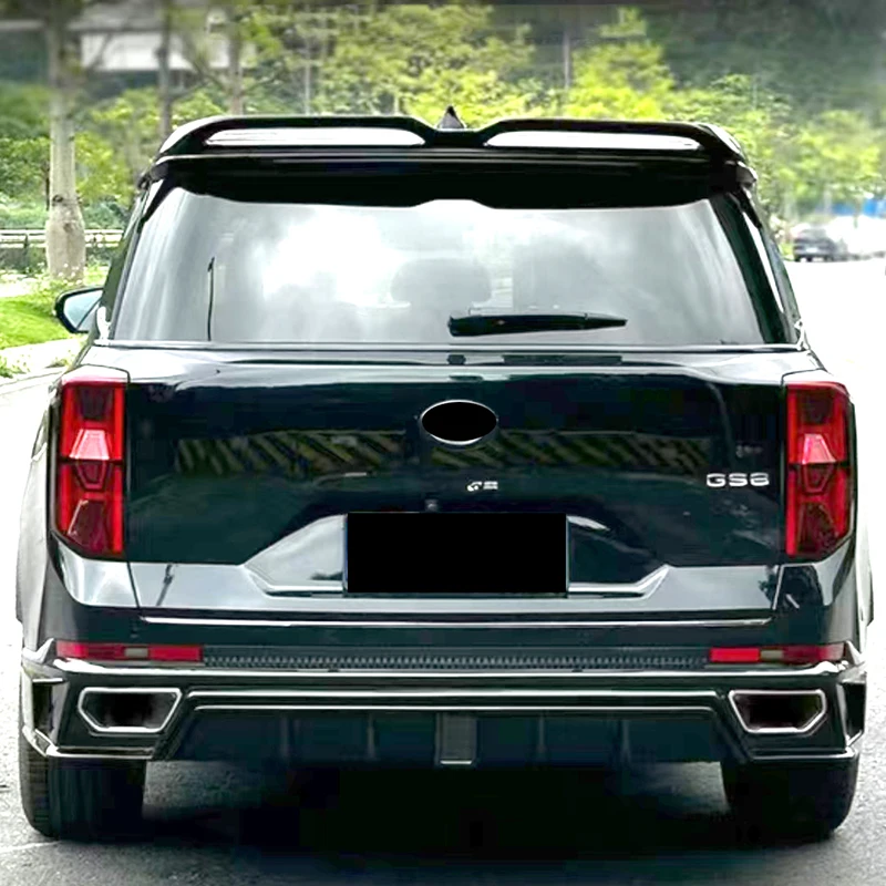 For Trumpchi GAC GS8 ES9 2022 2023 2024 25 High Quality Carbon Black Car Rear Wing Spoiler Tail Fin Cover Decoration Accessories