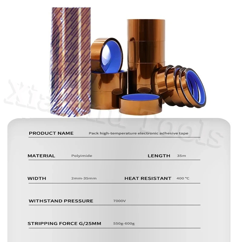 Meccanico Nastro resistente alle alte temperature Adesivo in poliimmide Telefono PCB Circuito Protezione involucro batteria Riparazione Isolamento Strumento