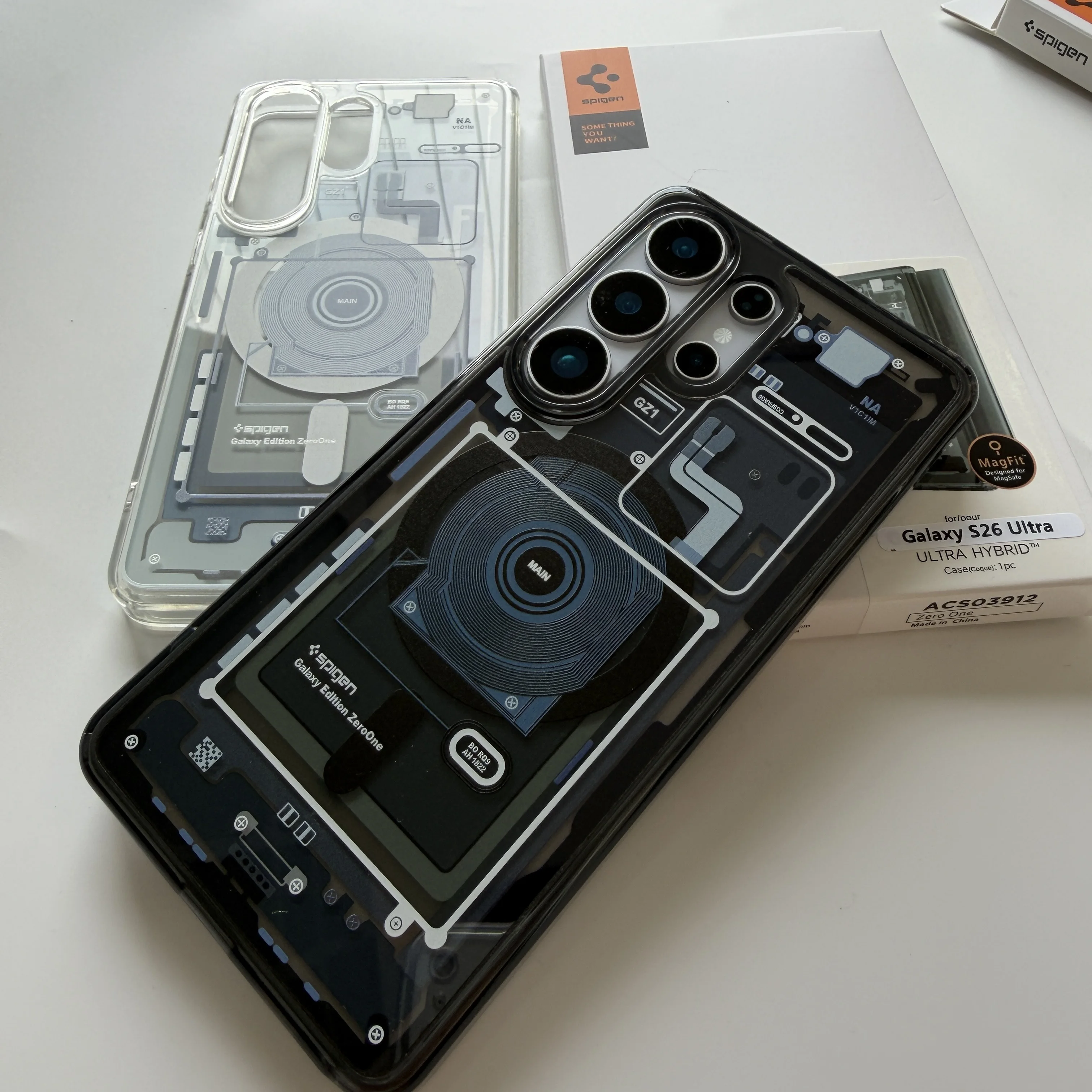 Original Spigen Magnetic Magfit Case For Samsung Galaxy S26 S25 S24 S23 UItra Magesafe Cover Support Wireless Charging With box