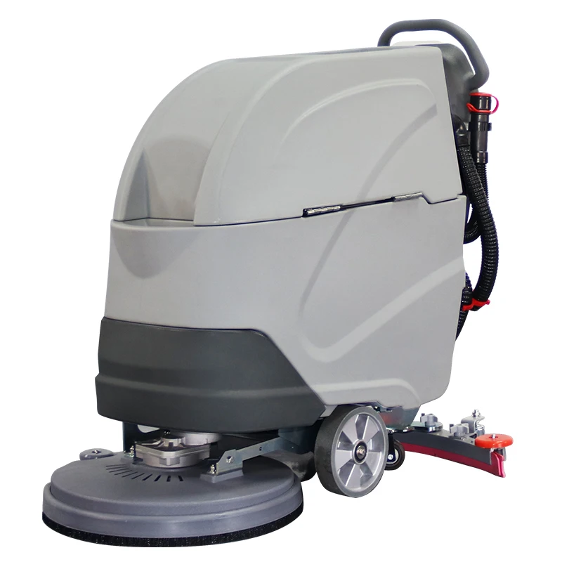 

Electric Industrial Walk-Behind Floor Scrubber Dryer Machine Cold Water Cleaning Process for Efficient Floor Washing Drying