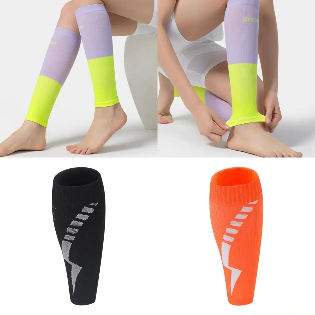

U2JB Elastic Leg Sleeve For Men Women Sports Injury Recovery Light Weight Breathable Leg Support For Soccer Running Cycling