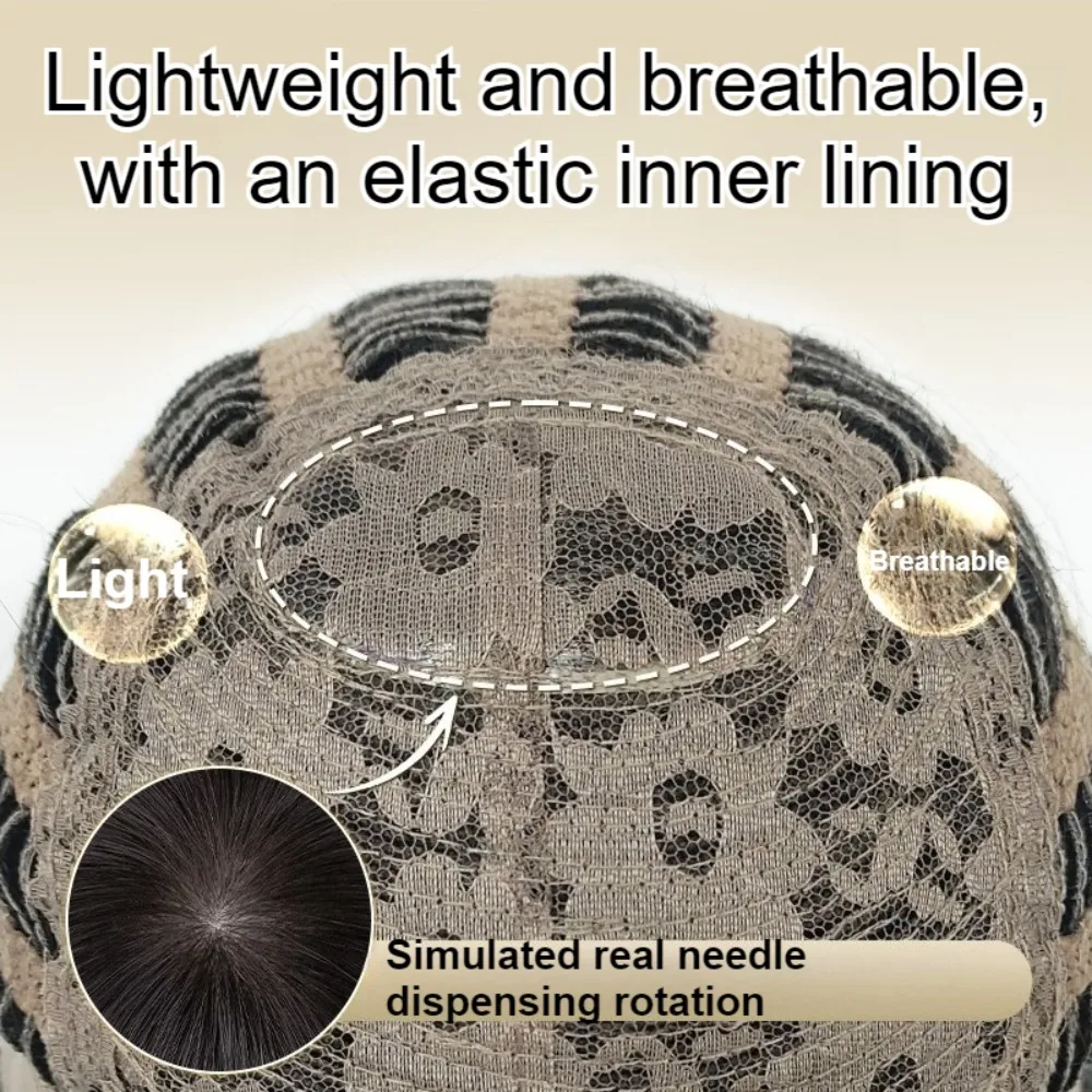 أزياء الاصطناعية شعر مستعار مستقيم للرجال رقيق الشعر القصير نمط تأثيري الباروكات الطبيعية غطاء رأس أسود الكورية الذكور شعر مستعار يومي