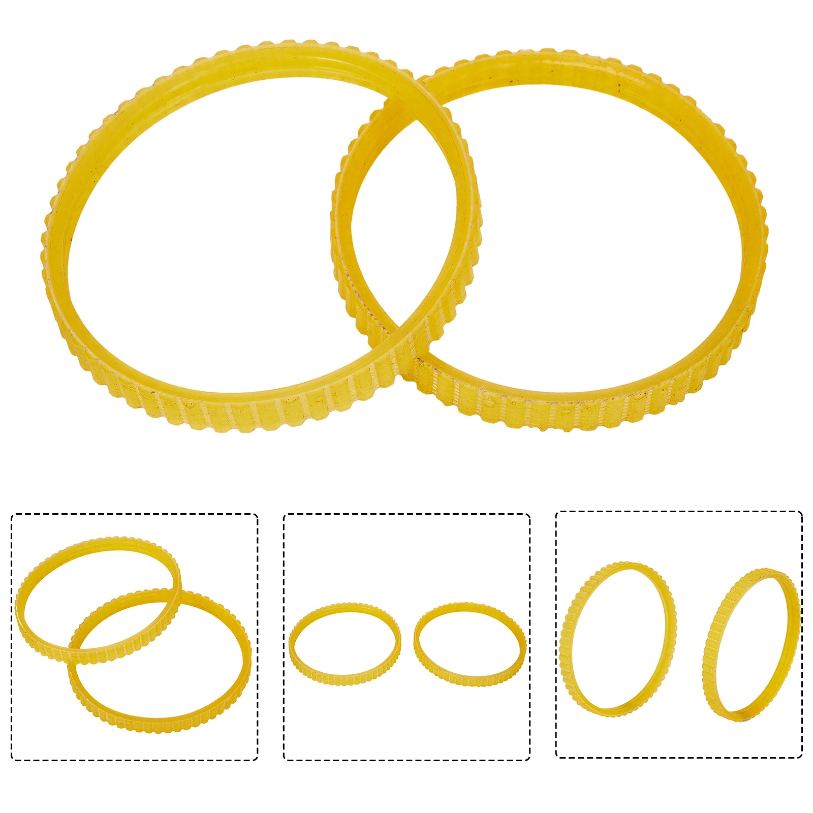 

2Pcs Planer Belt Electric Planer Drive Belt For 9045 Sander Models Outer Girth 250mm Rubber Power Tool Parts Accessories