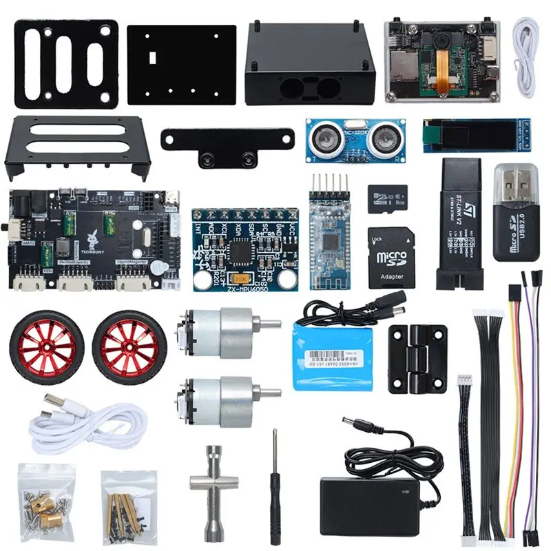 STM32 Balanced Vision Robot Learning Kit Featuring K210 Module For Color Recognition And QR Code Control