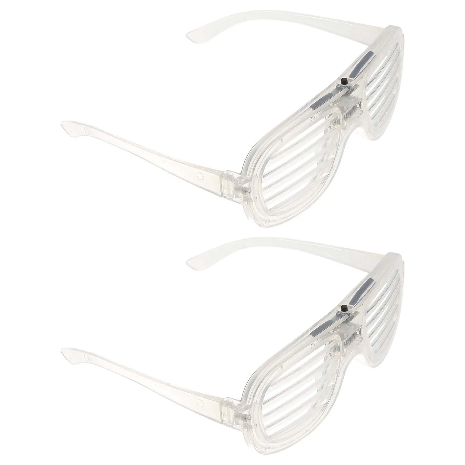 

2Pcs Luminous Eyeglasses Creative LED Glasses Party Prop Funny Flashing Decoration Kids Adults Nightclub Dancing Eyewear