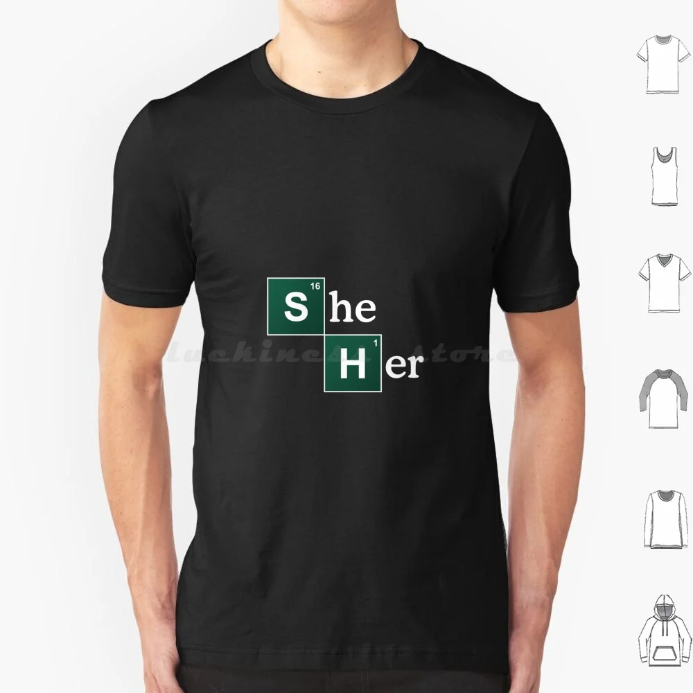 She / Her-Pronouns Pin-+ T Shirt 6xl Cotton Cool Tee Pronoun Pride Support Pride Representation Ally Fan Equality Awareness