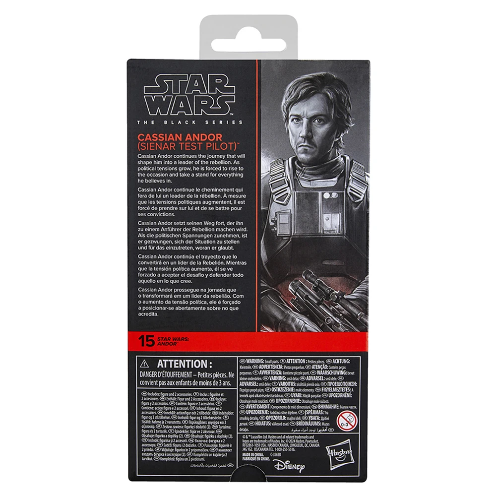 [In-Stock] Hasbro Star Wars The Black Series Cassian Andor (Sienar Test Pilot) 6-Inch-Scale Nice Anime Action Figure Model Toys