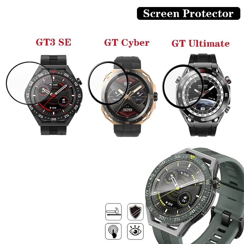 

3D PMMA Film For For Huawei Watch GT3 SE / GT Cyber / GT Ultimate Transparent Tempered Glass Anti-Scratch Screen Protector