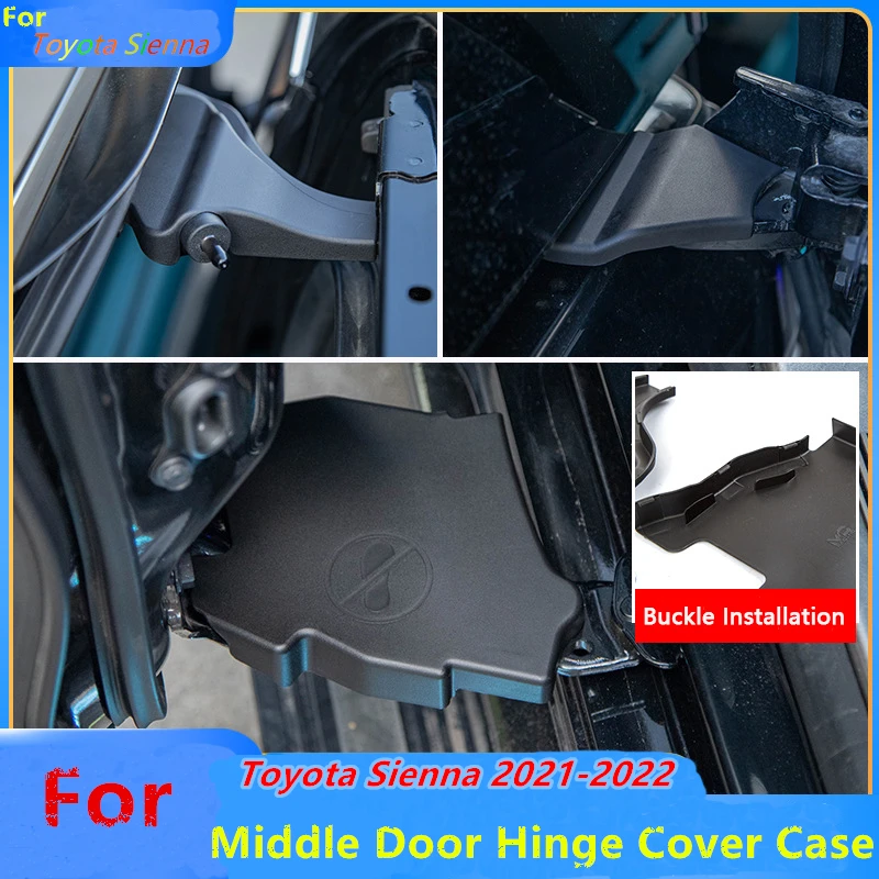 For Toyota Sienna 2021 2022 Center Left and Right Sliding Door Hinge Cover Panel Protective Cover Case Auto Accessories