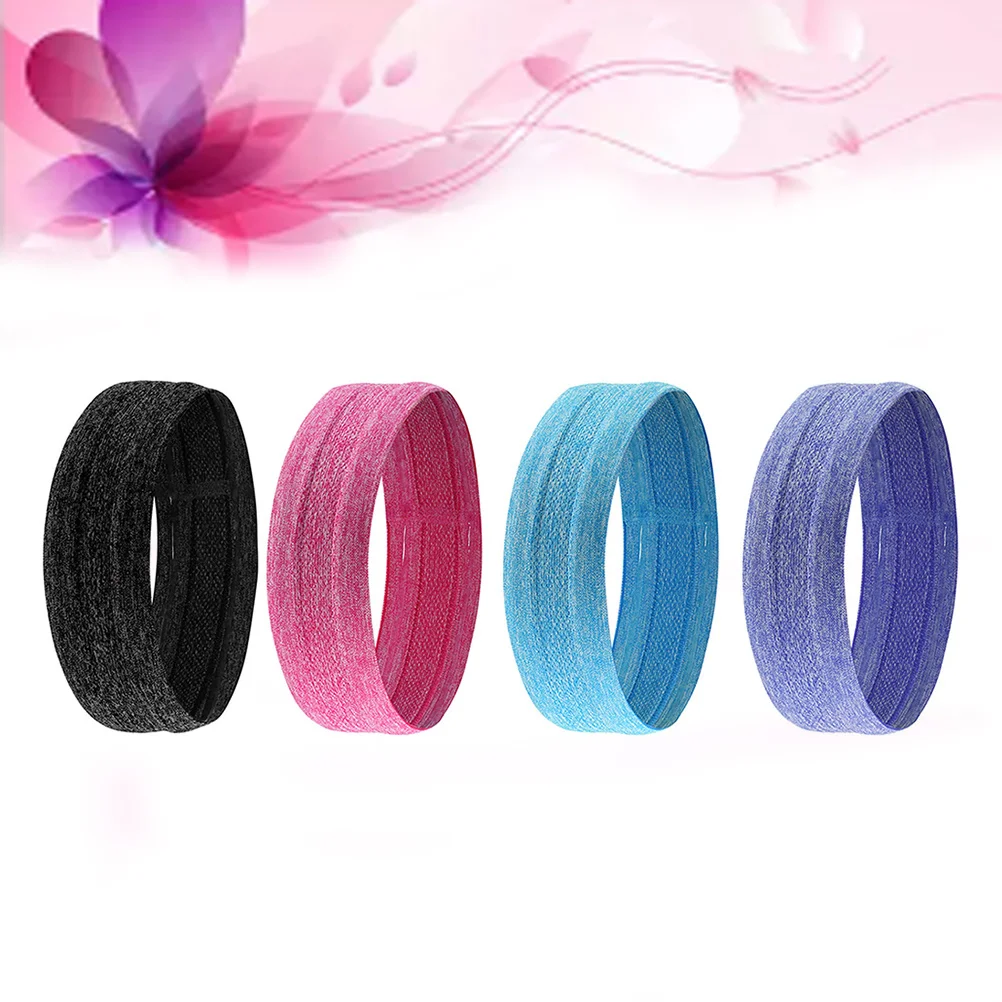 

4pcs Fitness Headband For Women Breathable Lightweight Sweatbands Yoga Running Exercise Headwear Sports Hairband