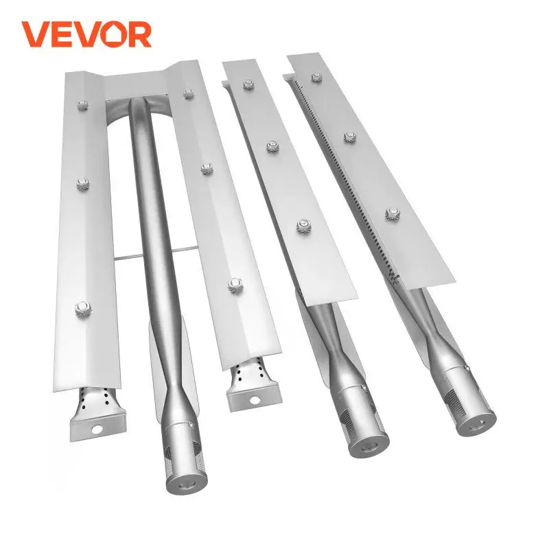 VEVOR 3แพ็ค21นิ้ว BBQ เตาสแตนเลสสตีลเตาย่างชุดพร้อมสม่ำเสมอการเผาไหม้เตาก๊าซ camping