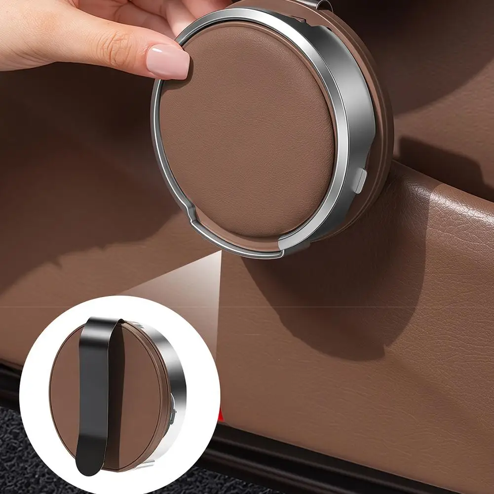 2-in-1 Auto-Tür-Getränkehalter und Handyhalterung, faltbarer Getränkehalter aus Leder mit Aufbewahrungsbox, Getränkehalterung fürs Auto – Detail 12