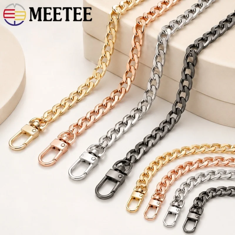 100/120cm Metall-Taschenkette Ersatz-Schulterriemen Abnehmbarer Taschenverbinder DIY Hardware-Zubehörteil Bastelset