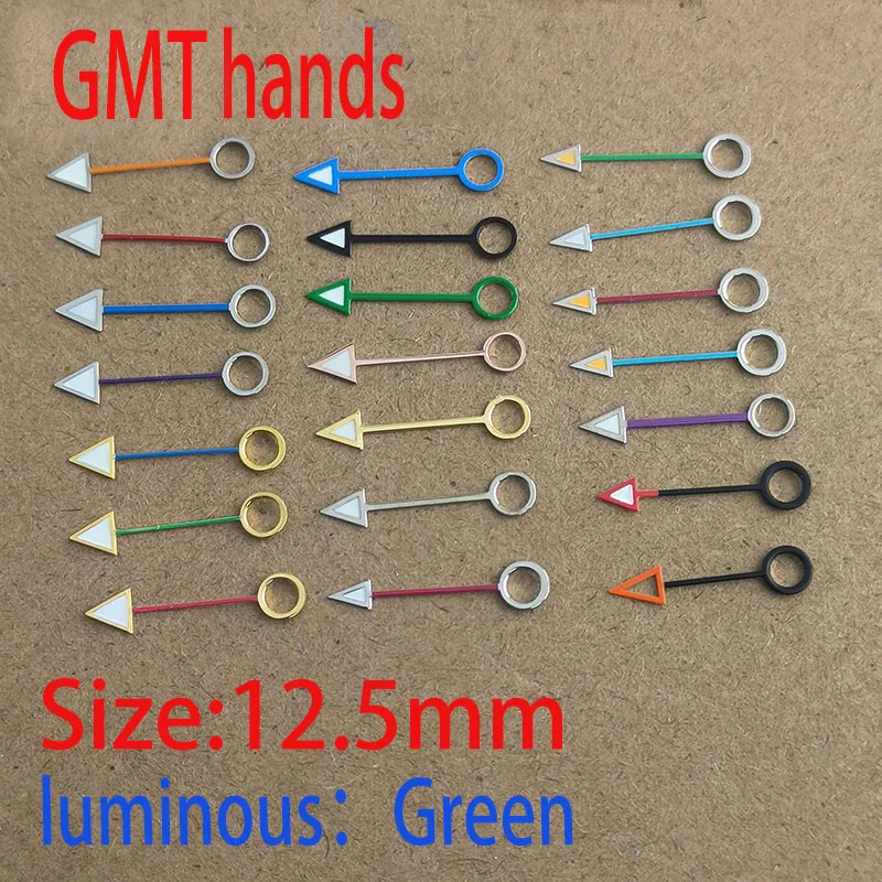 NH GMT watch hands accessories Green C3 luminous NH GMT hands for NH GMT mechanical 34 movement watch accessories