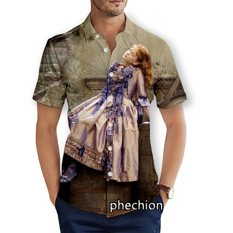 phechion Summer Mens Short Sleeve Beach Shirts Great Expectations 3D Print Casual Shirts Fashion Streetwear Men Tops X165