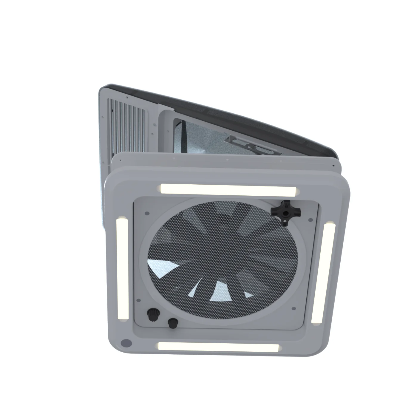 UV Resistant RV Roof Fan Motor Caravan Ventilation Fan Quiet Airflow for Motorhome Camper Van Travel Trailer