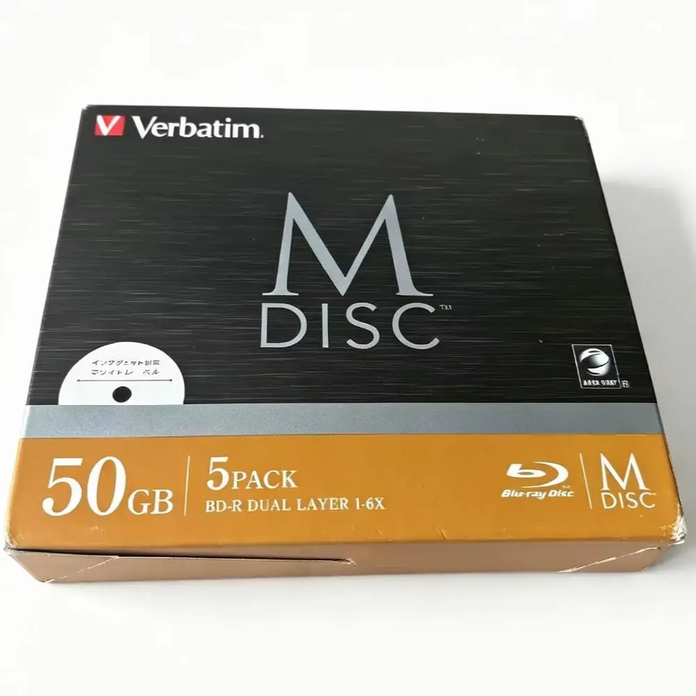 5Pcs Vb MDisc M-Disc Blu Ray BDR DL BD-R Dual Layer Mdsik 50GB 1-6X