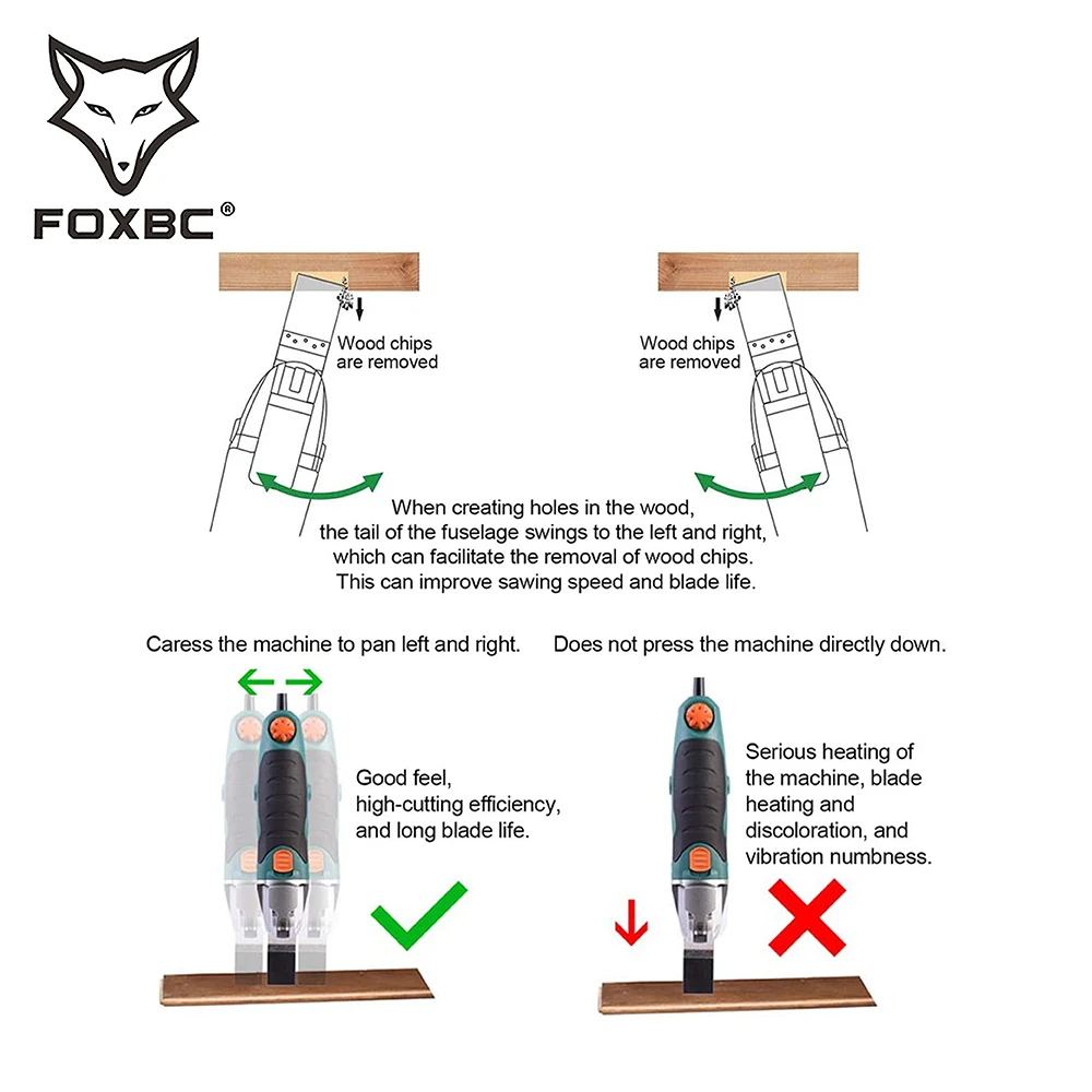 FOXBC 35 Chiếc Dao Động Lưỡi Cưa Lọng Cho Gỗ Kim Loại Nhựa Đa Năng Lưỡi Dao Bộ Phù Hợp Với Dewalt Worx Rockwell Ôn Milwaukee Makita