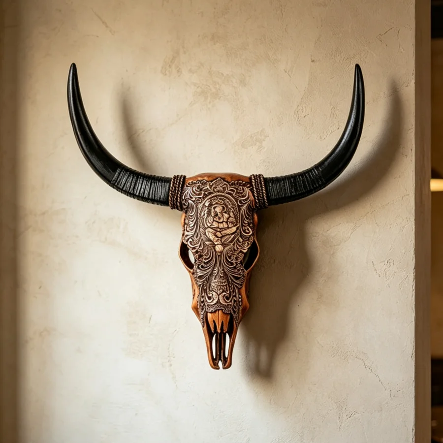 งานแกะสลักหัวกระทิงติดผนัง, หั - Resin Art Furniture บทวิจารณ์และราคา