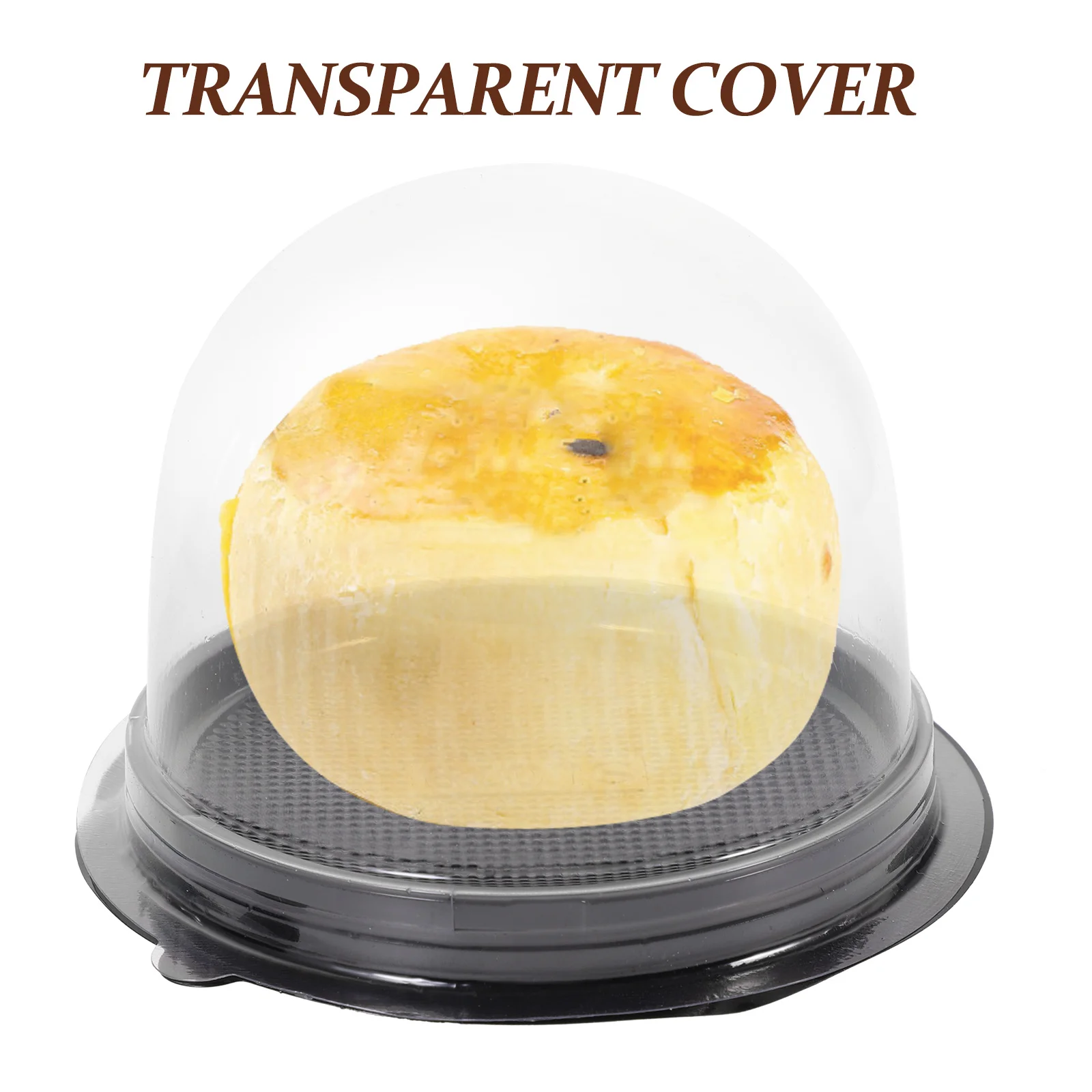 

50 шт. в коробке: Маленькие прозрачные коробки для тортов с прозрачным куполом для демонстрации на день рождения, портативные контейнеры для тортов, безопасные для пищевых продуктов.