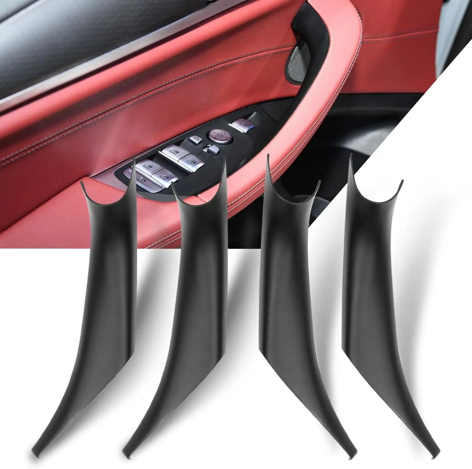 Higher Quality Car Door Handle For BMW X3 G01 For BMW X4 G02 Door Handle Covers Left/Right Interior Black Door Pull Handle