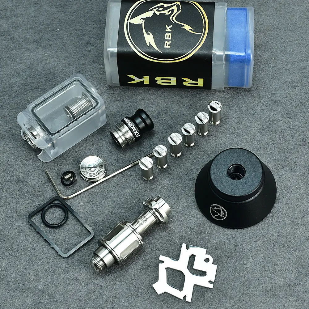 

Обслуживаемый атомайзер wolfcoolvape MISSION KB2 Style 316ss, полный комплект для электронных сигарет, AirPins 1,0/1,2/2,0/2,5/3,0/3,5/4,3 мм для DotAIO V1 V2