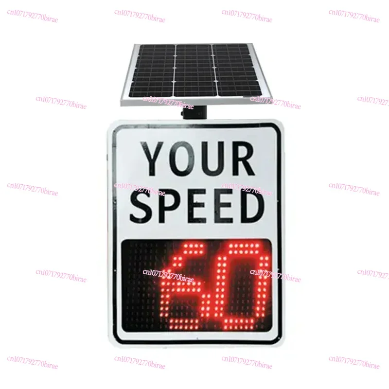 Solar Powered Led Radar Sensors Controlled Traffic Speed Sign Solar Powered Limit Signs