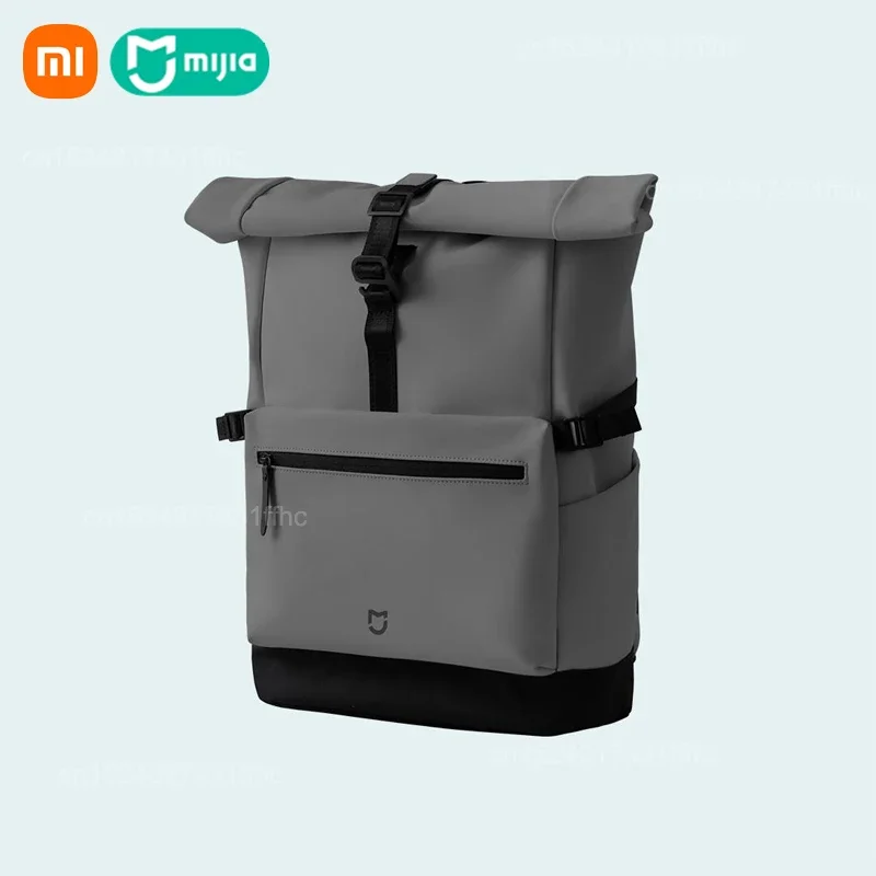 original xiaomi mijia backpack rolled edge leisure backpack large capacity computer bag travel fashion simple business bag