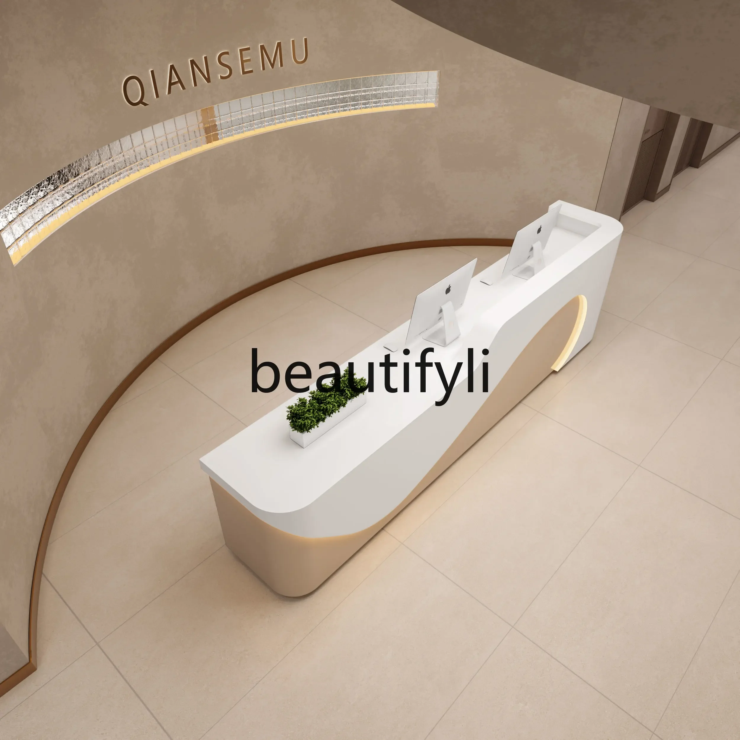25LD Beauty salon, reception desk Education and training institution Company bar table Painting clothing store checkout page