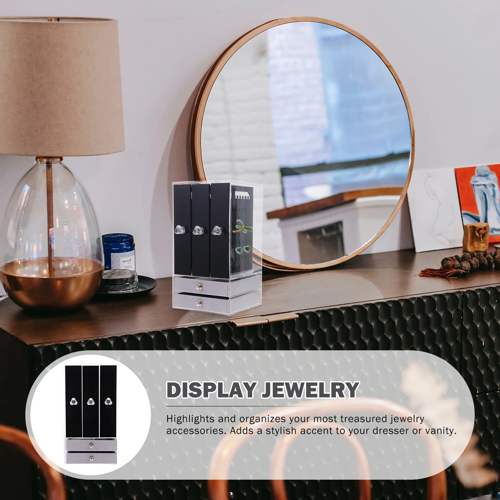 Jewelry Storage Organizer Rack For Bracelets Watches Necklaces Earrings Display Stand Holder Shelf Decorative Premium Material