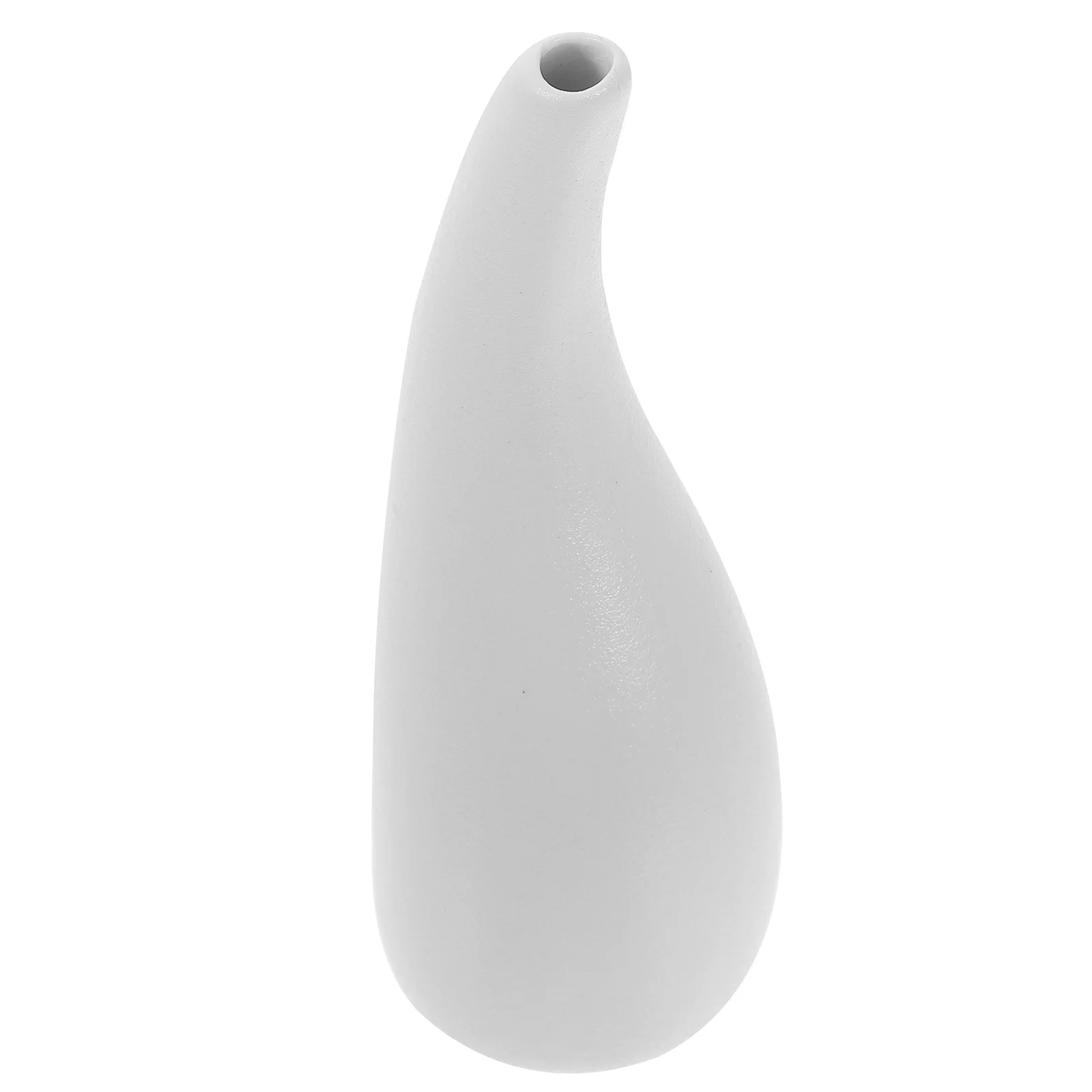 

1Pcs White Ceramic Flower Vase Narrow Opening for Dry Flowers Decorative Home Office Decor Flower Arrangement Vase
