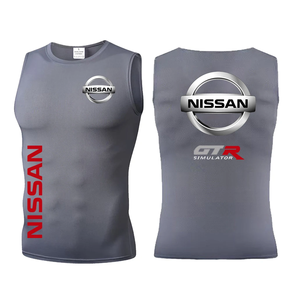 The latest Nissan fashion fitness vest for men in autumn 2025, fast drying exercise muscle shirt