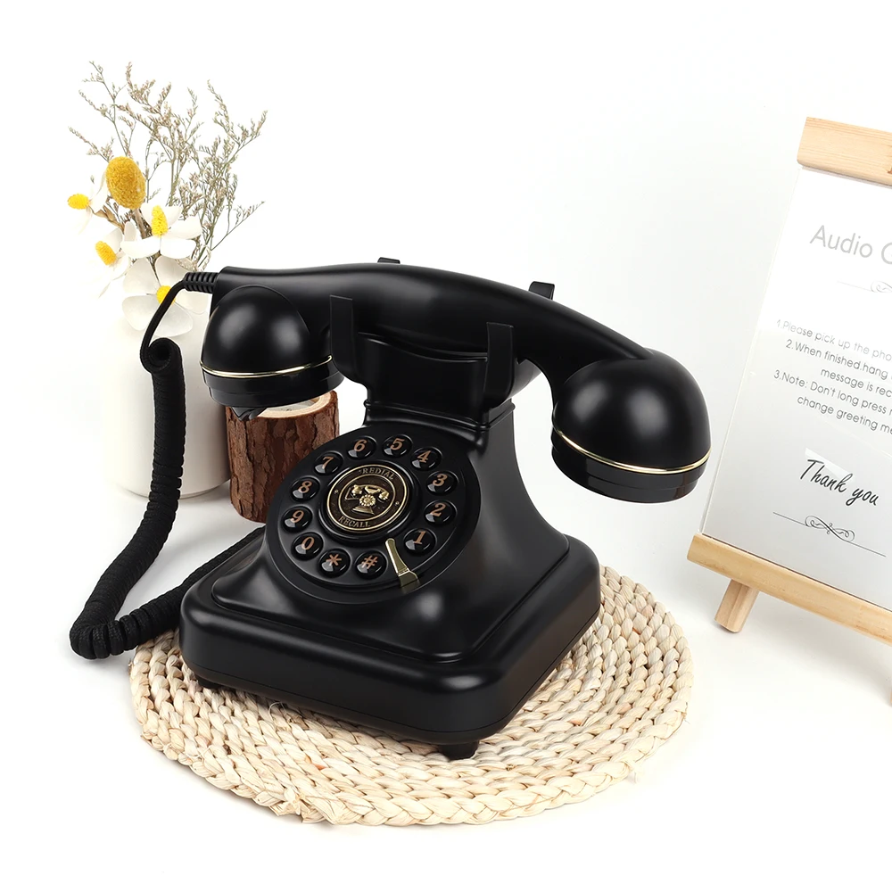 Newest Audio Guest Book Antique Telephone Wedding Recording Audio Guestbook Phone For Event Studios Photostudio